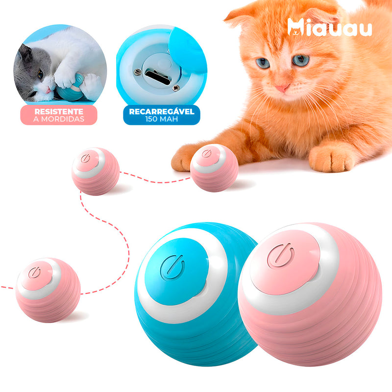 Bolinha Interativa para Gatos com Rolamento Automático